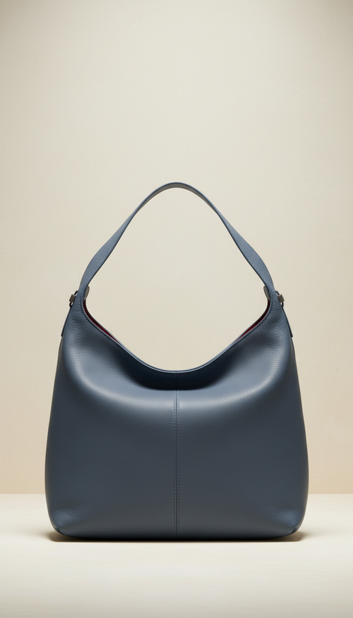 Minimalist Black Leather Crossbody Bag
