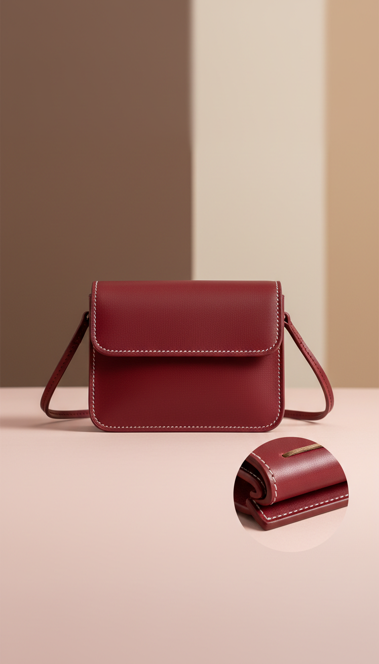 Bolso Mini Bandolera De Cuero